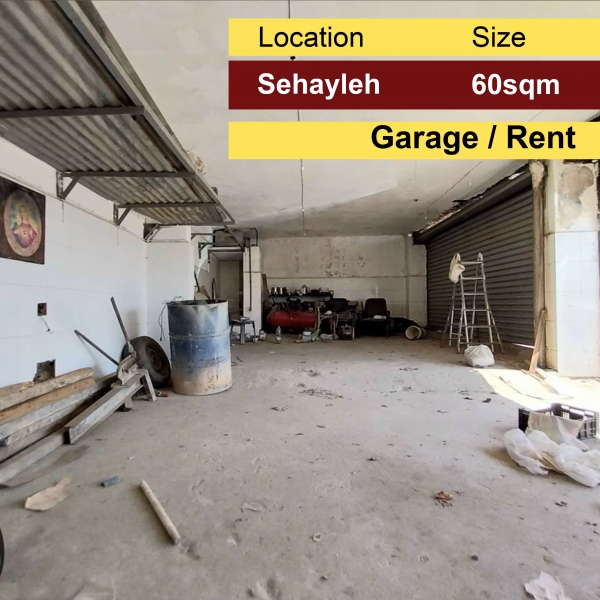 Sehayleh 60m2 | Garage | Rent | Well Maintained |
