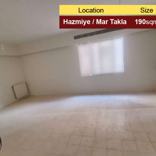 Hazmiyeh / Mar Takla 190m2 | Apartment for sale | Well Maintained |