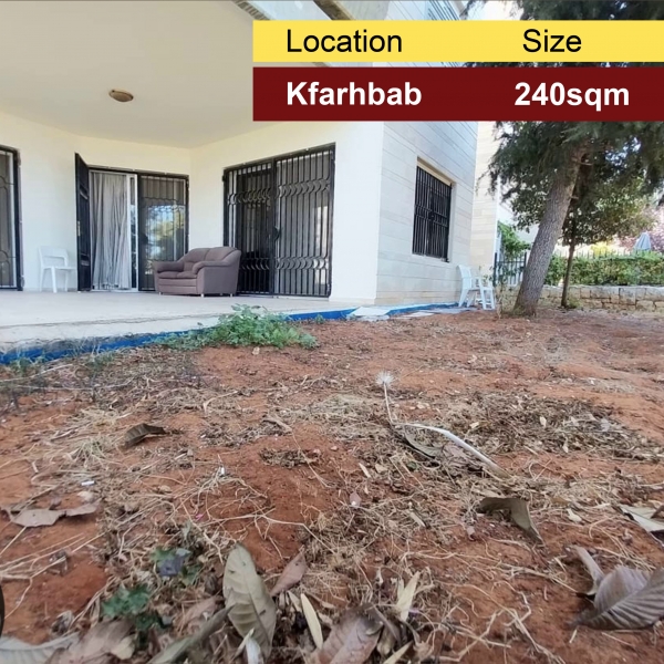 Kfarhbab 240m2 | 150m2 Terrace/garden | Partial View | Prime Location