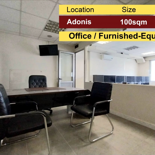 Adonis / Zouk Mikael 100m2 | Rent Office | Furnished / Equipped |