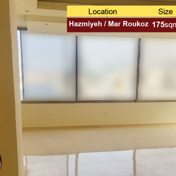 Hazmiyeh/Mar Roukoz 175m2 |Apartment for sale | Well Maintained |