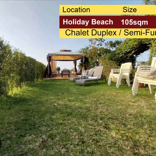 Holiday Beach | Zouk Mosbeh 105m2 | 60m2 Terrace | Chalet | Duplex |