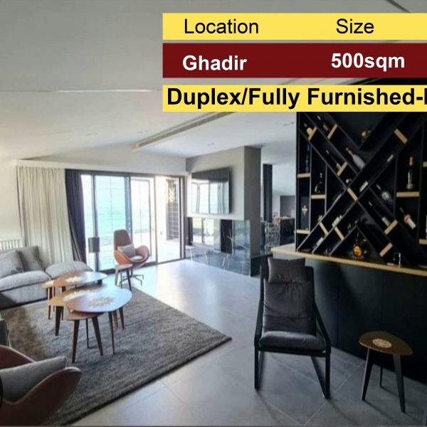 Ghadir 500m2 | 170m2 Terrace/Garden | Duplex | Furnished/Equipped |
