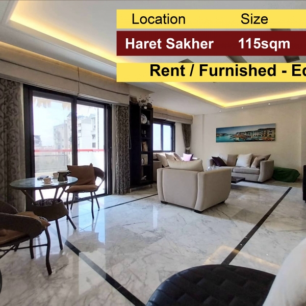 Haret Sakher 115m2 | Rent | Excellent Condition | Furnished/Equipped |