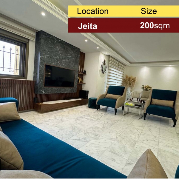 Jeita 200m2 | Panoramic View | Upgraded | Prime Location | Catch |