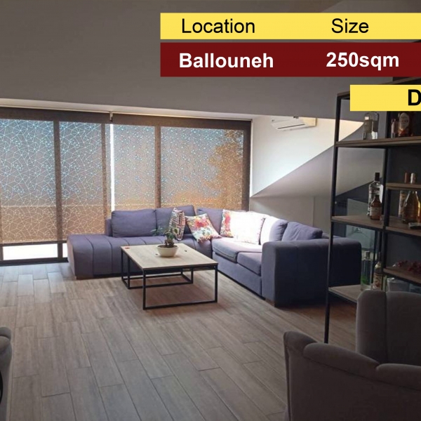 Ballouneh 250m2 | 30m2 Terrace | Duplex | Astonishing View |