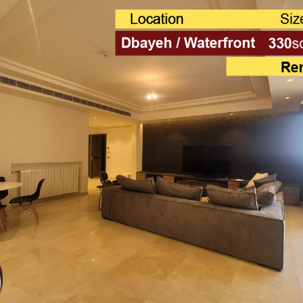 Dbayeh Waterfront 330m2 | Rent | Gated Community |