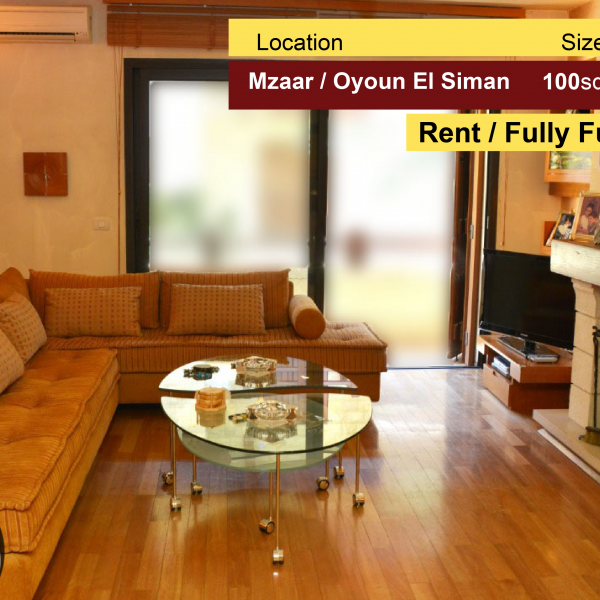 Mzaar / Ouyoun El Siman 100m2 | Rent | Open View | High End |Furnished