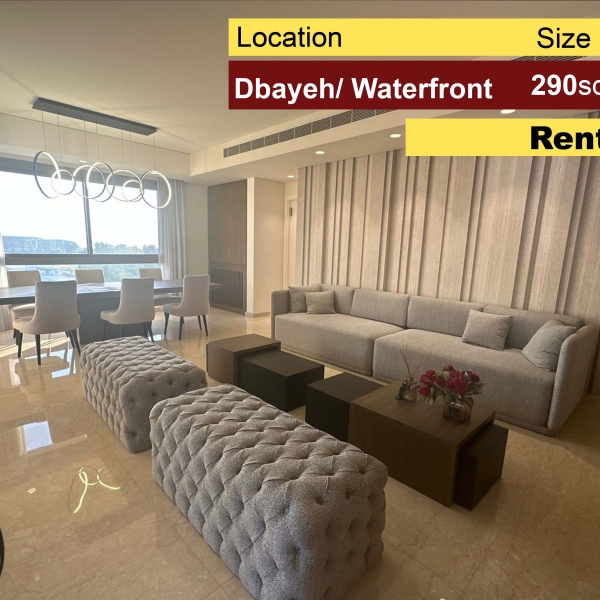Dabyeh / Waterfront 290m2 | Fully Upgraded | Furnished | Open View |