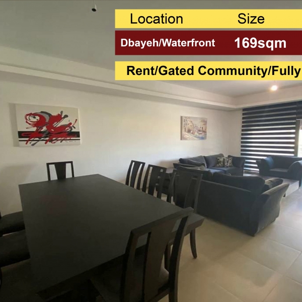 Dbayeh/Waterfront 169m2 | Rent | View | Fully Furnished |