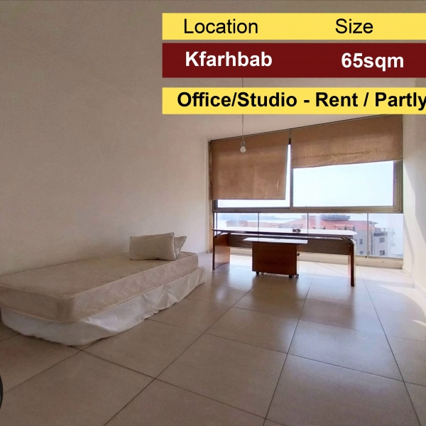 Kfarhbab 65m2 | Office or Studio | Rent | Partly Furnished |