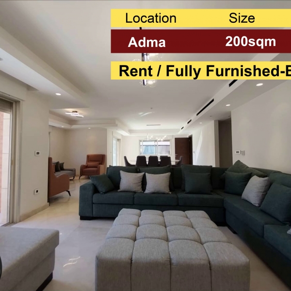 Adma 200m2 | Rent | Partial View | High-End | Furnished-Equipped |