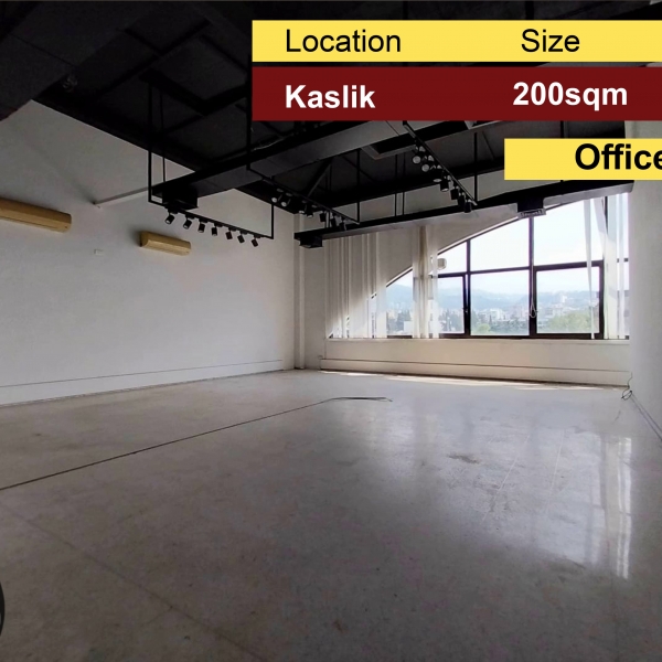 Kaslik 200m2 | Office | Rent | Main Highway | Prime Location |