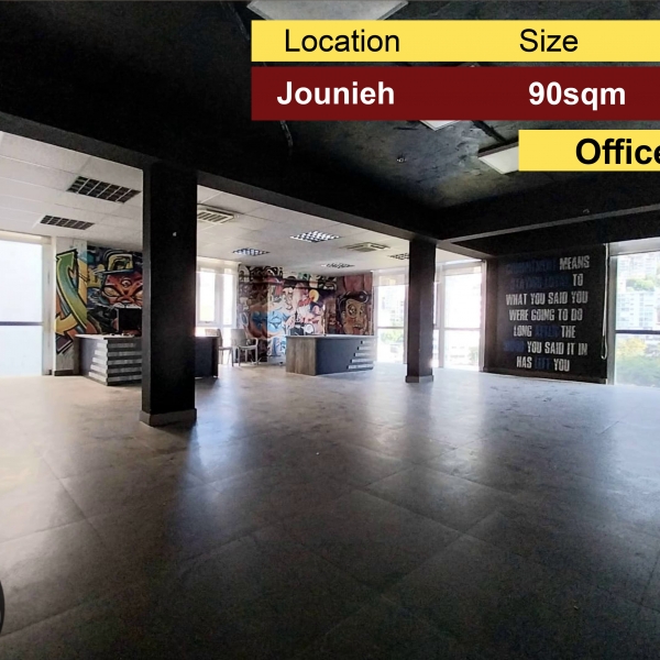 Jounieh 90m2 | Office | Rent | Prime Location |