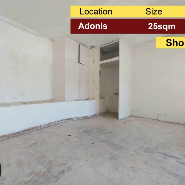 Adonis 25m2 | Shop | Rent | Prime Location | Main Road |