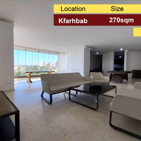 Kfarhbab 270m2 | Rent | Open View | Luxury | Ultra prime location |