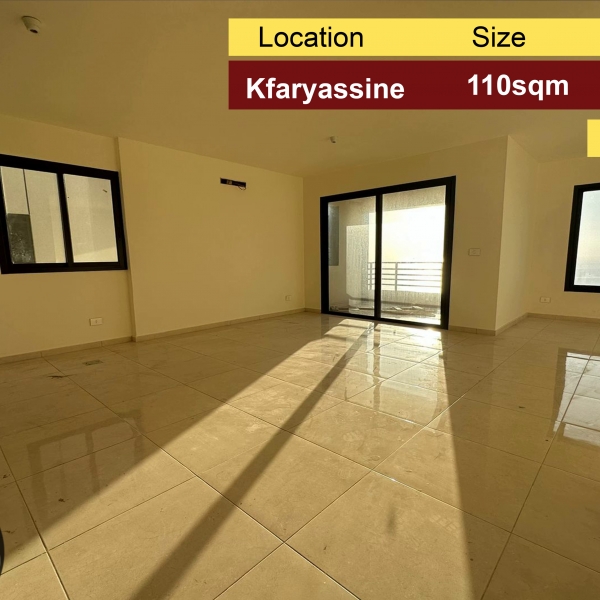 Kfaryassine 110m2 | Rent | Sea View | Brand New |