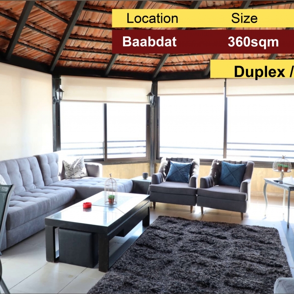  Baabdat 360m2 | Duplex | Rooftop | High-End |