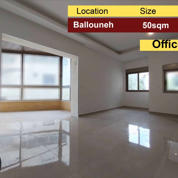 Ballouneh 50m2 | Office | Rent | Great Investment |