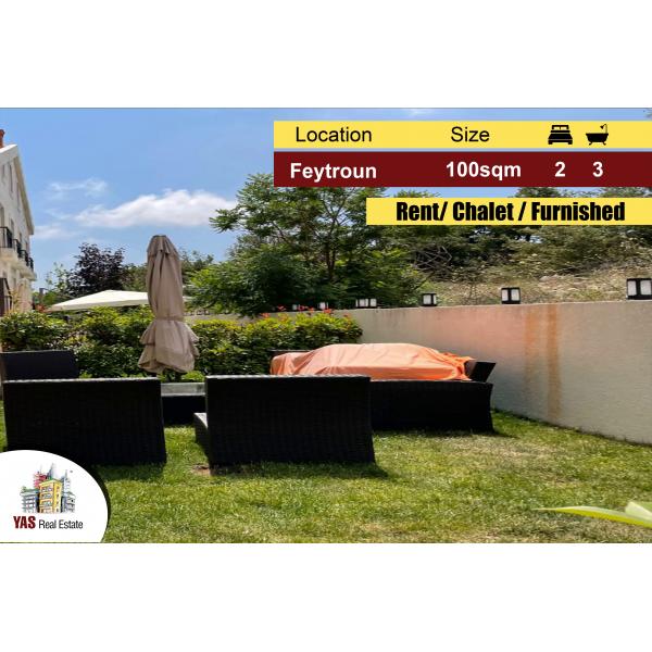 Feytroun 100m2 | 60m2 Garden | Rent | Chalet | Barely Used | Furnished