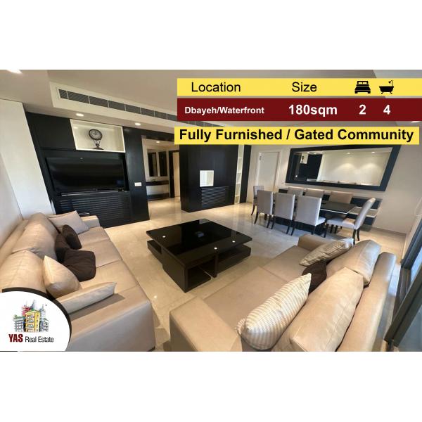 Dbayeh / Waterfront 180m2 | Fully Furnished | Gated Community |