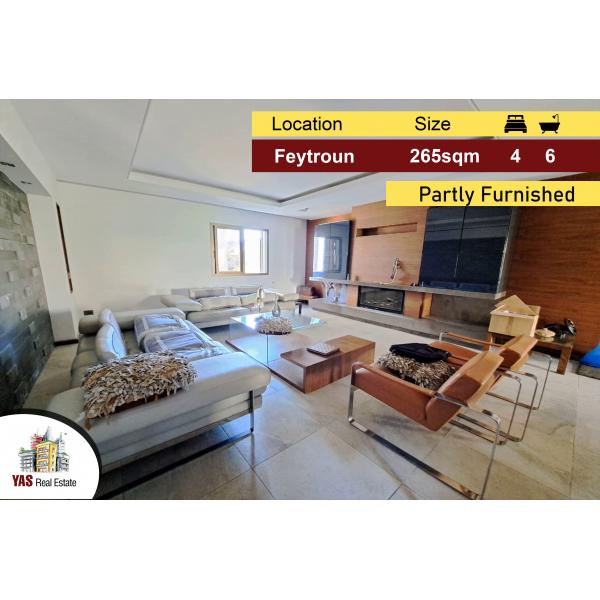 Feytroun 265m2 | Rarely Used | Partly Furnished | Mountain View |