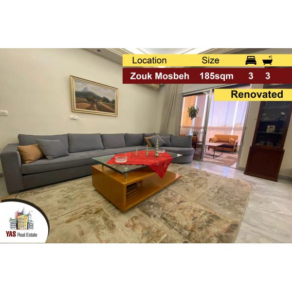 Zouk Mosbeh 185m2 | Renovated apartment | Open View |