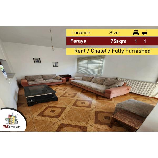 Faraya 75m2 |Chalet for rent | Mountain View | Fully Furnished |