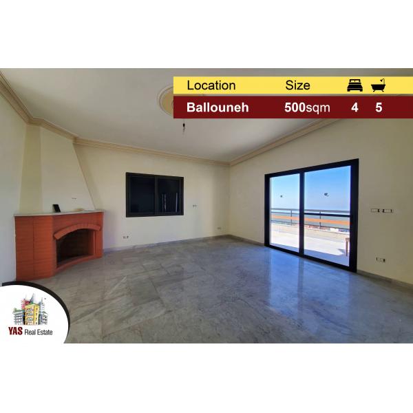 Ballouneh 500m2 | 150m2 Terrace | High-End | Killer View | Catch |