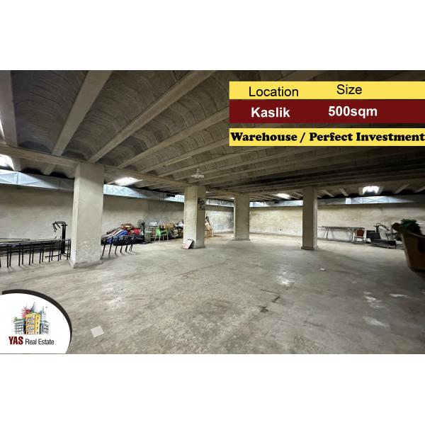 Kaslik 500m2 | Depot | Perfect Investment | Spacious Warehouse |KA |