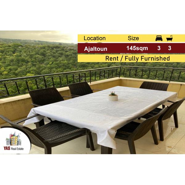 Ajaltoun 145m2 | 60m2 Terrace | Rent | Luxury | View | Furnished |