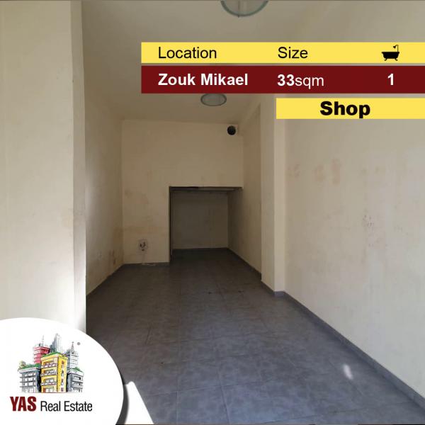 Zouk Mikael 33m2 | Shop | Main Road | Rent | Ideal Location | KH |