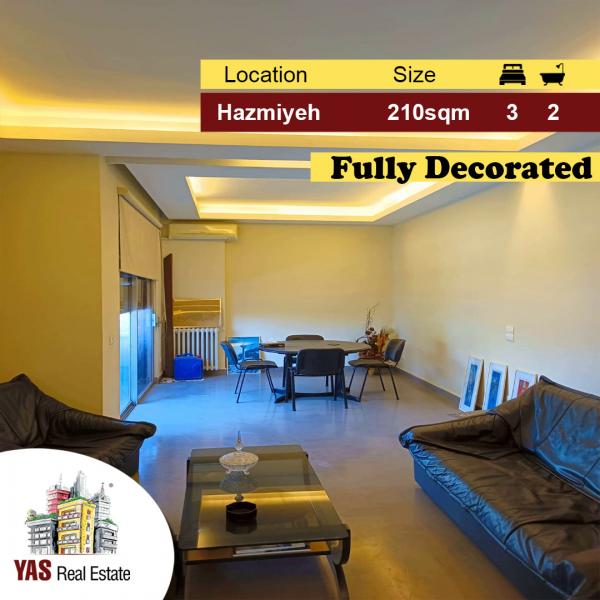 Hazmiyeh 210m2 | Fully Decorated | Prime Location | PA |