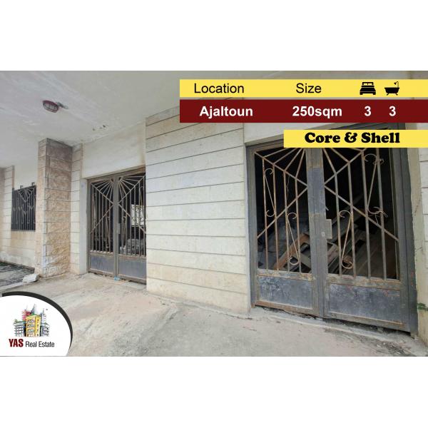 Ajaltoun 250m2 | Core & shell | Prime Location | Open View | Catch |MY