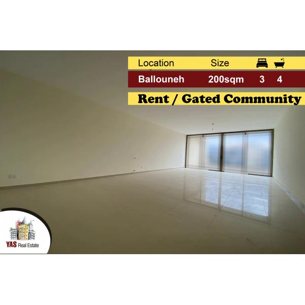 Ballouneh 200m2 | Rent | Excellent New Flat | Gated Community | EL IV
