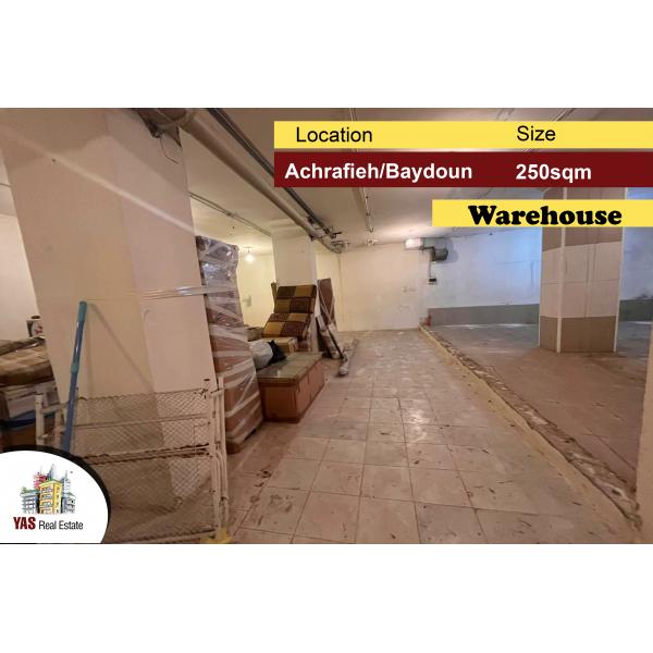 Achrafieh/Baydoun 250m2 | Warehouse | Perfect Investment | LB |