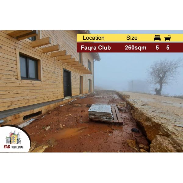 Faqra Club 260m2 | 335m2 Terrace/Garden | Log House | Brand New | DA |