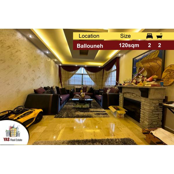 Ballouneh 120m2 | Excellent Condition |Panoramic View | Catch | MY |