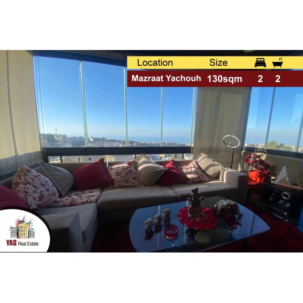 Mazraat Yachouh 130m2 +70m2 Terrace | Panoramic View | Well Maintained