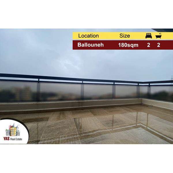 Ballouneh 180m2 | 50m2 Terrace | Well maintained | Panoramic View |