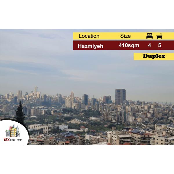 Hazmiyeh/Mar Takla 410m2 | Duplex | Big Terrace | Panoramic View | PJ