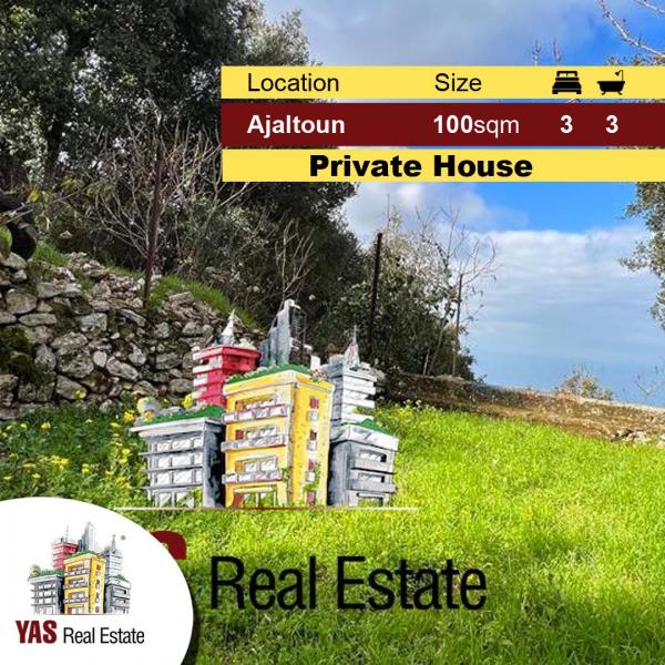 Ajaltoun 100m2 Stand-alone/private House | 500m2 Land | Sea View |