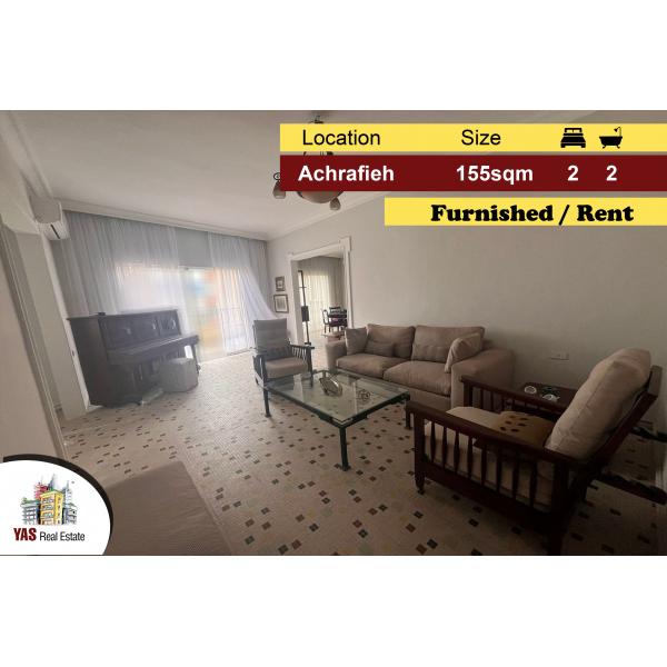 Achrafieh 155m2 | Rent | Furnished | Renovated Apartment | LB |