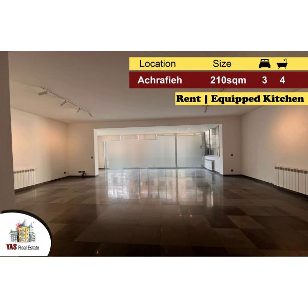 Achrafieh 210m2 | Rent | Luxury | Equipped kitchen | Prime Location |