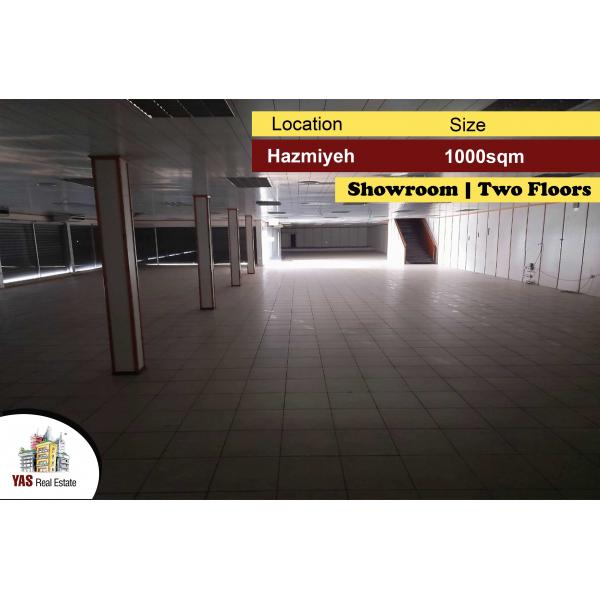 Hazmiyeh 1000m2 | Showroom | Two Floors | Highway | PA |