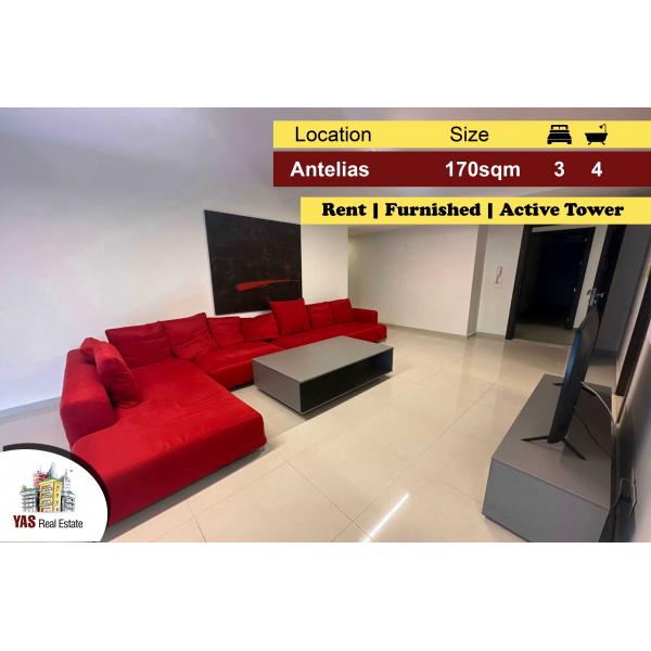 Antelias 170m2 | Rent | Furnished | Active Tower | Equipped |Brand New