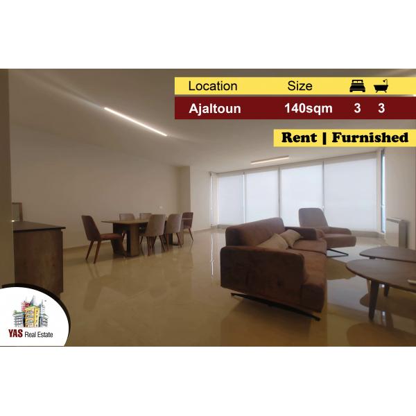 Ajaltoun 140m2 | Rent | New Building | Furnished | Leaso to Own | IV M