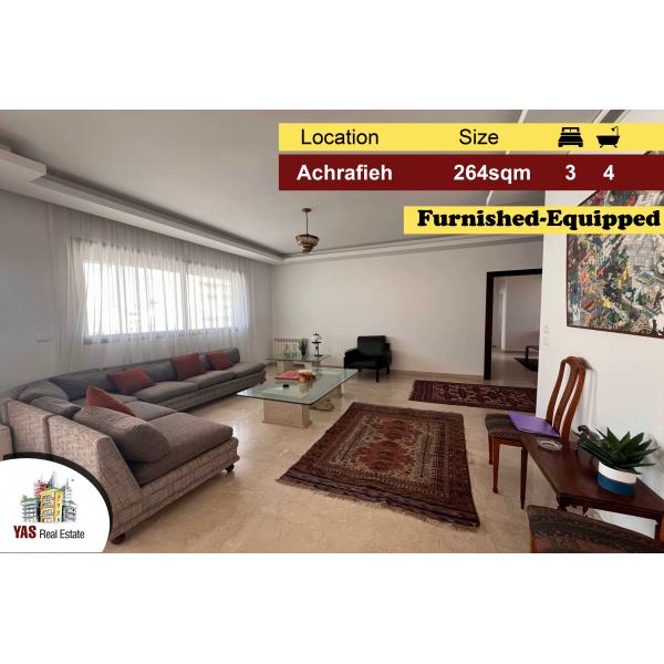 Achrafieh/Sassine 264m2 | City View | Furnished-Equipped | Luxury | LB