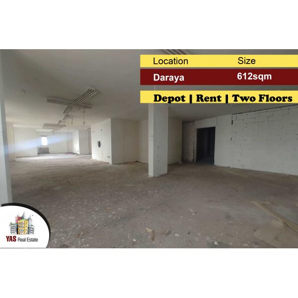 Daraya 612m2 | Depot | Rent | Two floors | Catch | KS IV |