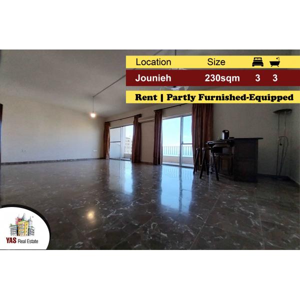 Jounieh/Haret Sakher 230m2 | Rent | Open View | Partly Furnished | YV